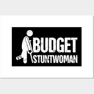 Stuntwoman - Funny Broken Foot Or Toe Gift Posters and Art